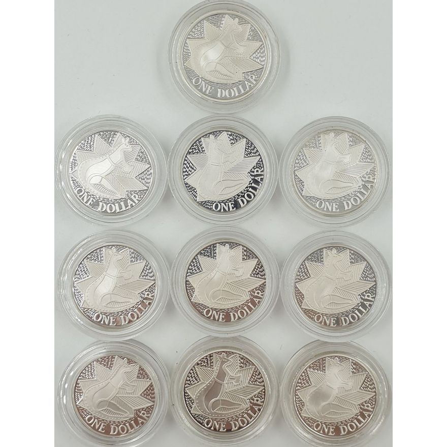 Aus. Bicent. Silver $1 Coins (x10)