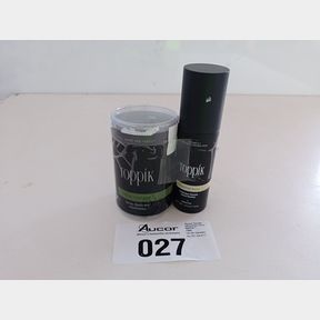 TOPPIK HAIR BUILDING FIBERS FOR HAIR LOSS STARTER KIT - BLACK 12G - FOR HAIRLOSS