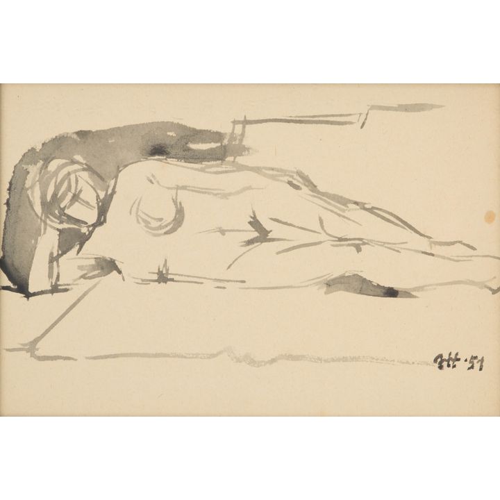Józef Hałas | Akt kobiecy, 1951 r.