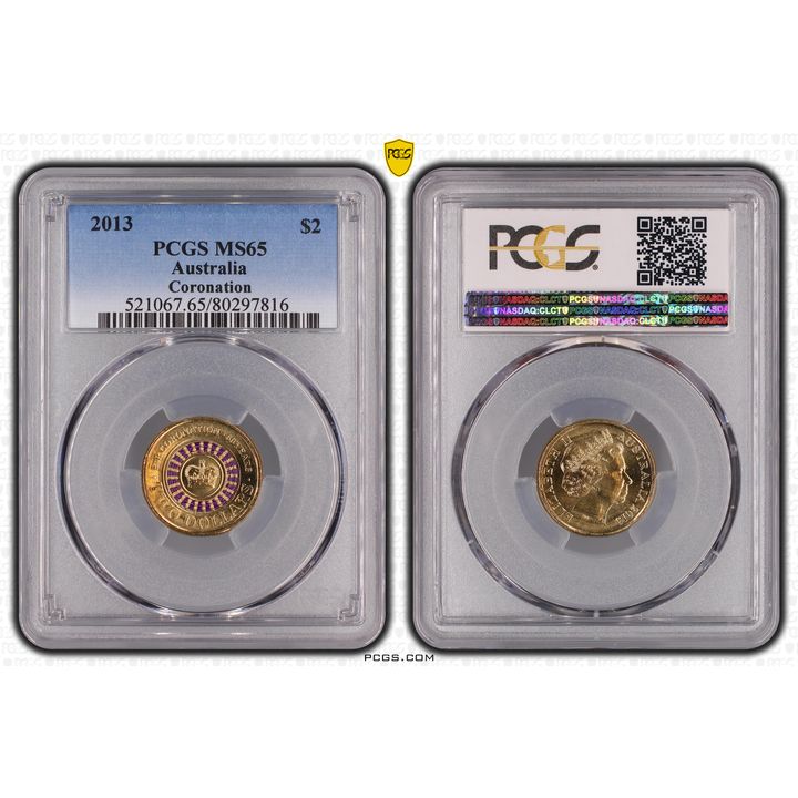 Elizabeth II, Two Dollar, 2013 MS65