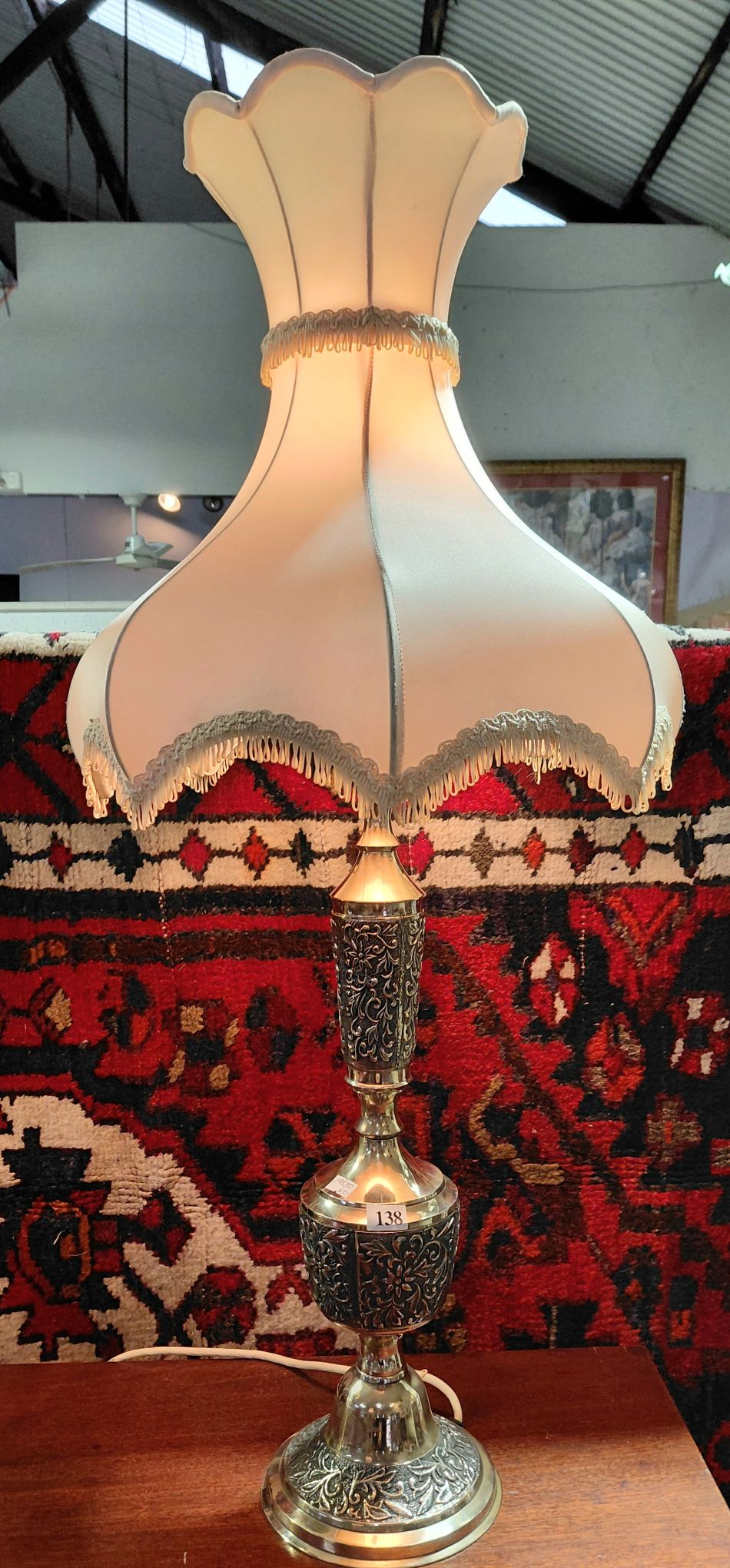 138 · BRASS TABLE LAMP