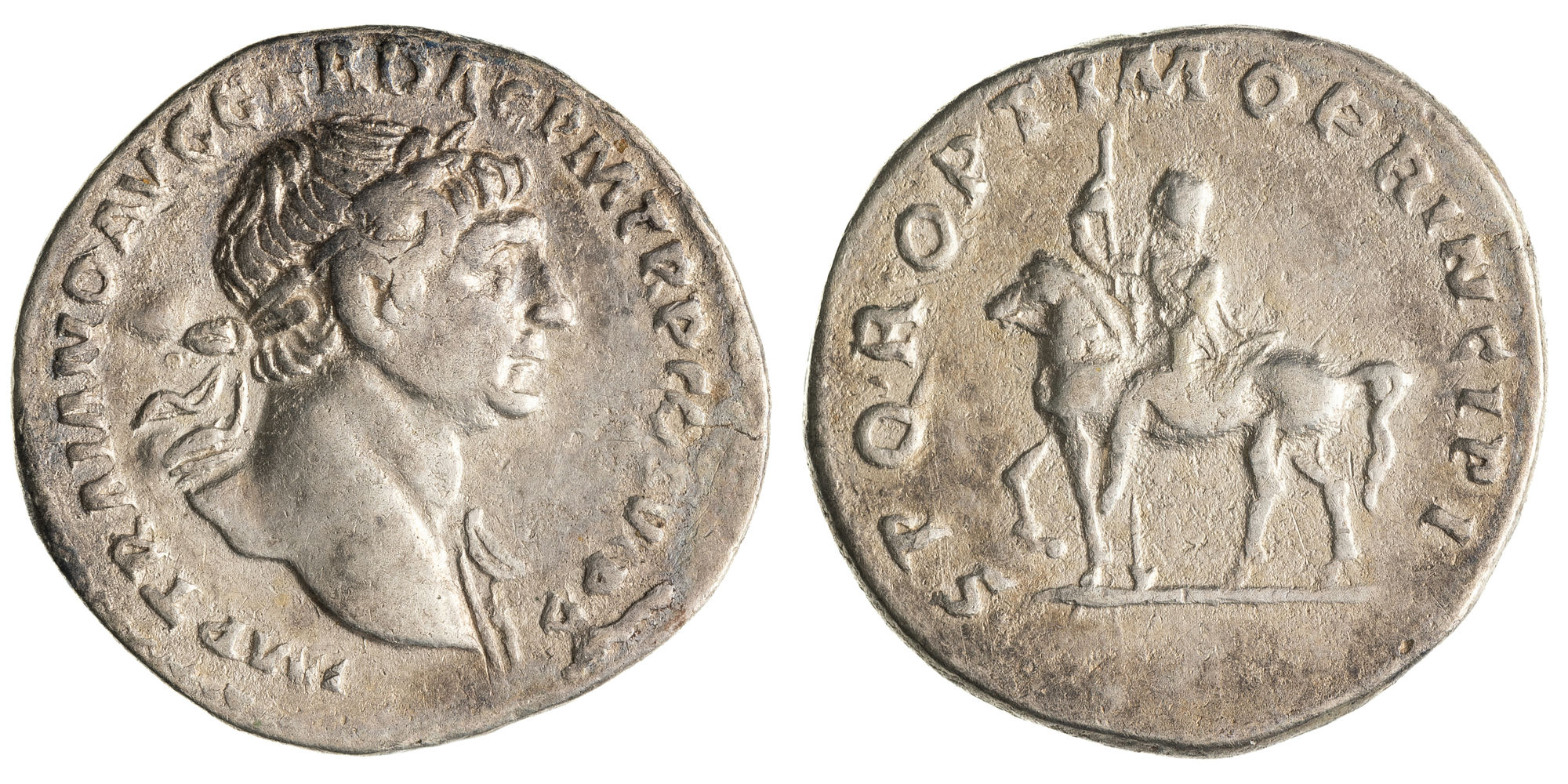 Trajan, Denarius, 113 AD, gVF