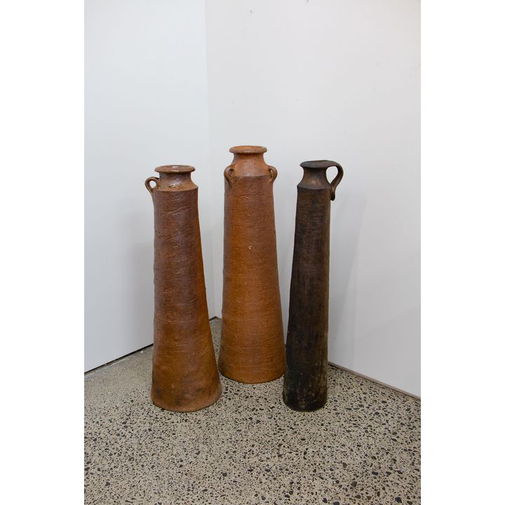 Sue Forward - A set of three stoneware floor vases