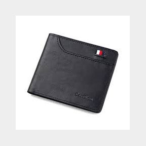 CarrKen Men Wallet With Money Pocket Double Zipper Male Wallet - Black-50582/18009 (B1 S4)