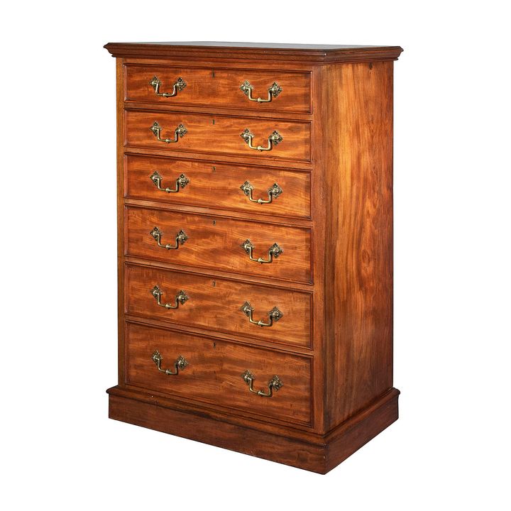 A William IV mahogany tall chest