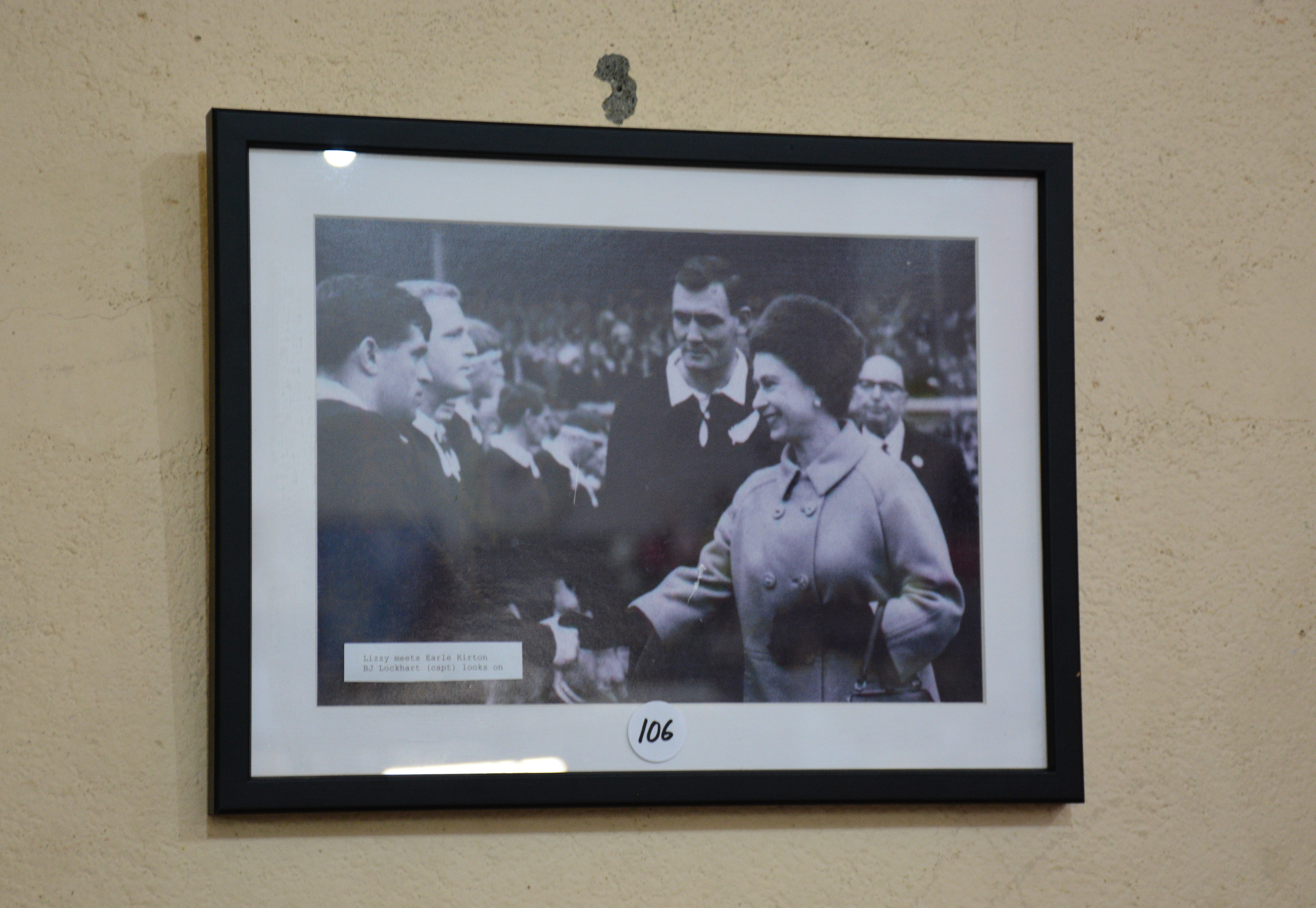 Framed Print 'The Queen Meets Earle Kirton' — NZ auction result
