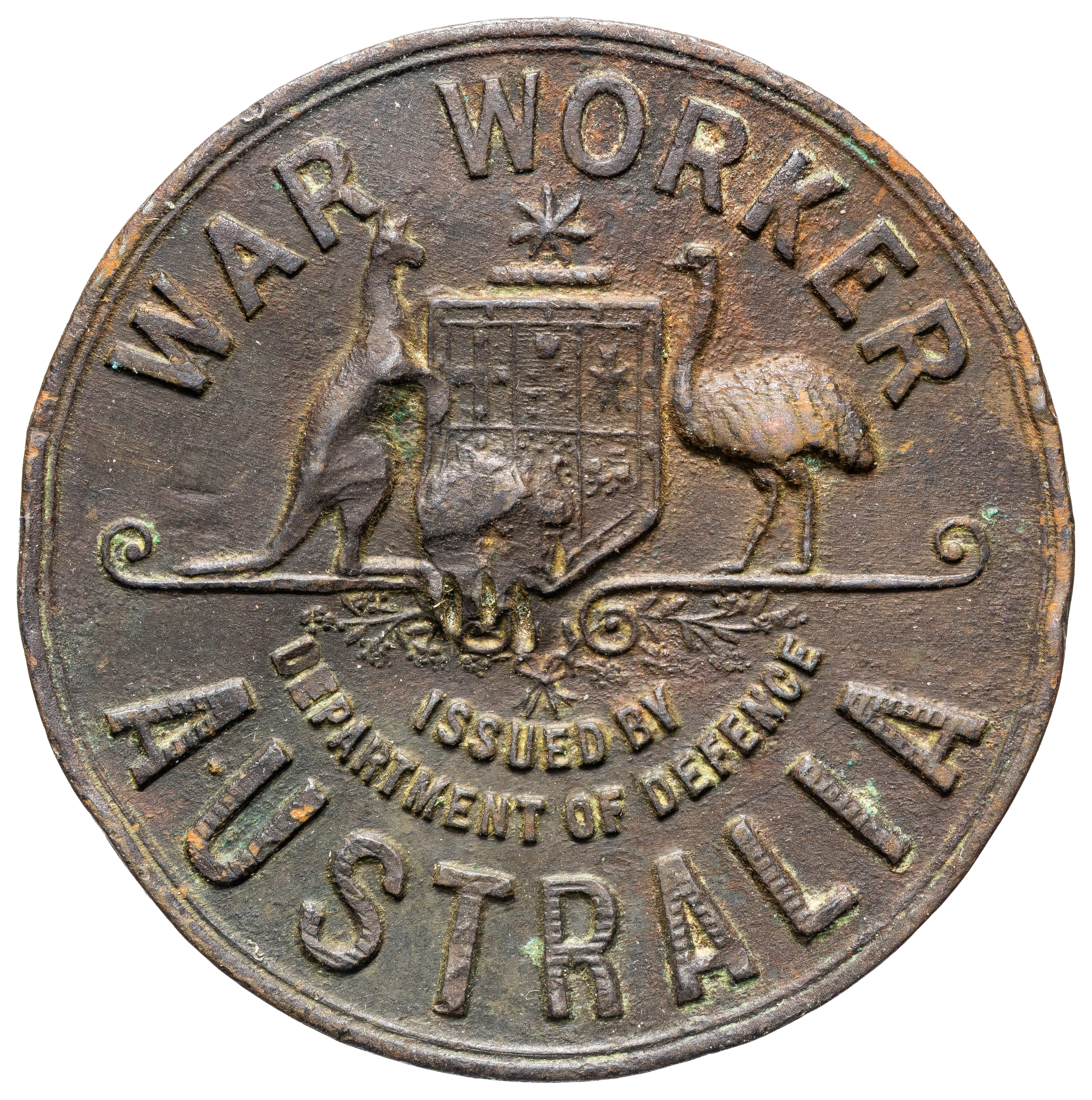 War Workers Australia, Navvies / Labourers Badge, C.1914, aF
