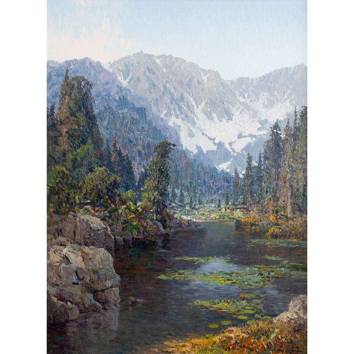 Snowfield Reflections by Rod Goebel (1946-1993)
