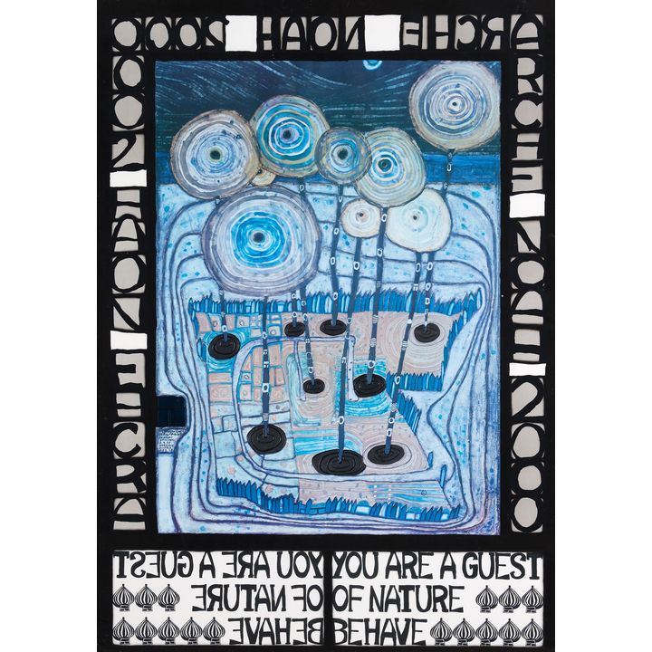 Friedensreich Hundertwasser ‘Arche Noah You are a Guest of Nature - Behave’