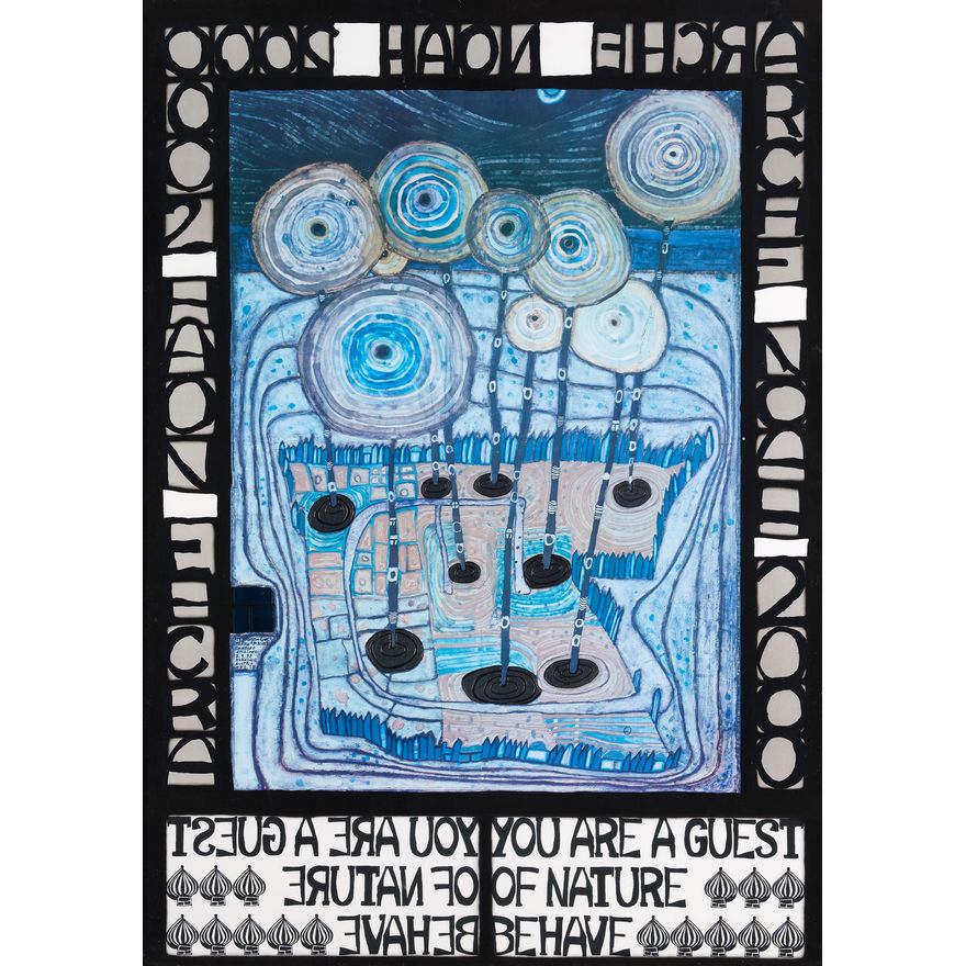 Friedensreich Hundertwasser ‘Arche Noah You are a Guest of Nature - Behave’