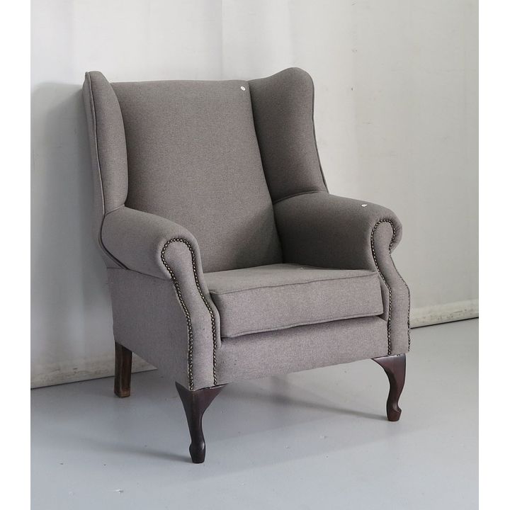 UPHOLSTERED WINGBACK CHAIR