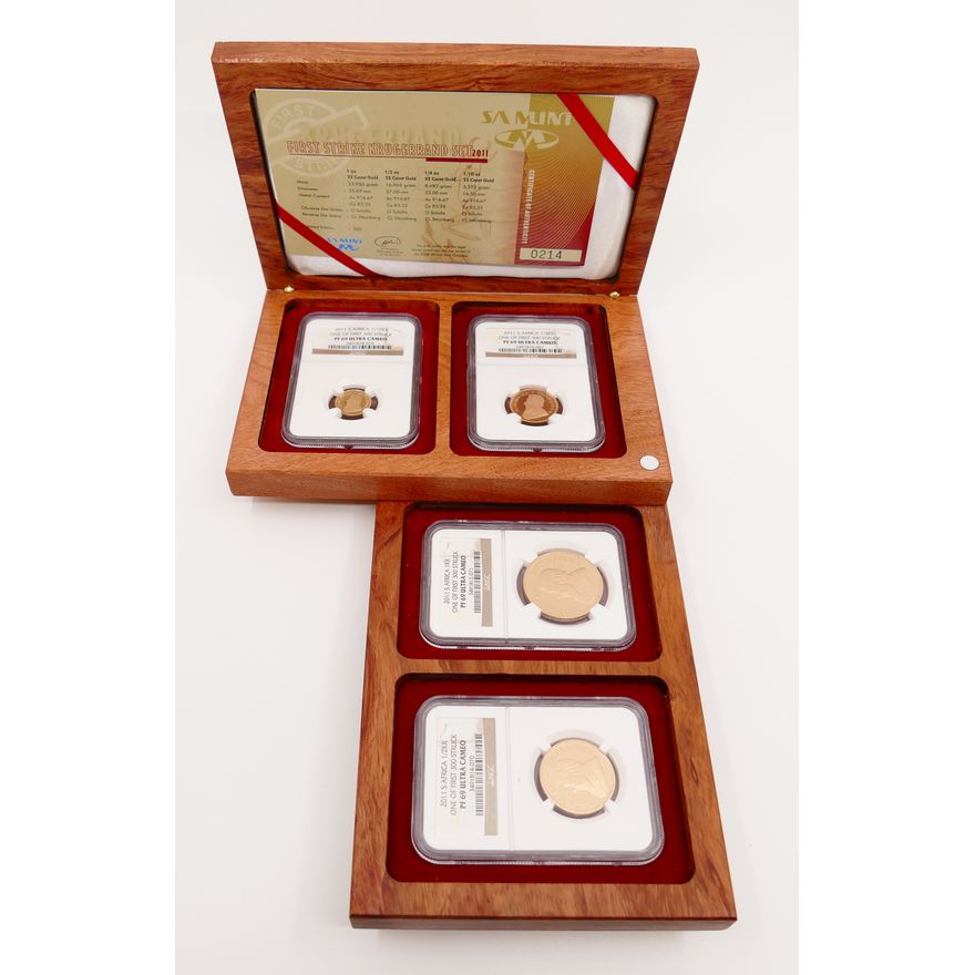 South Africa Gold First Strike Proof Krugerrand Set 2011, NGC PF69 Ultra Cameo