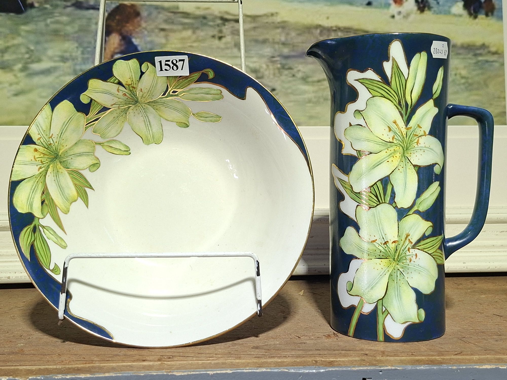 Decorative Ceramic Jug & Bowl