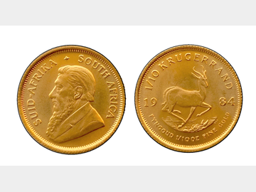 1984 SOUTH AFRICA 1/10TH OZ KRUGER