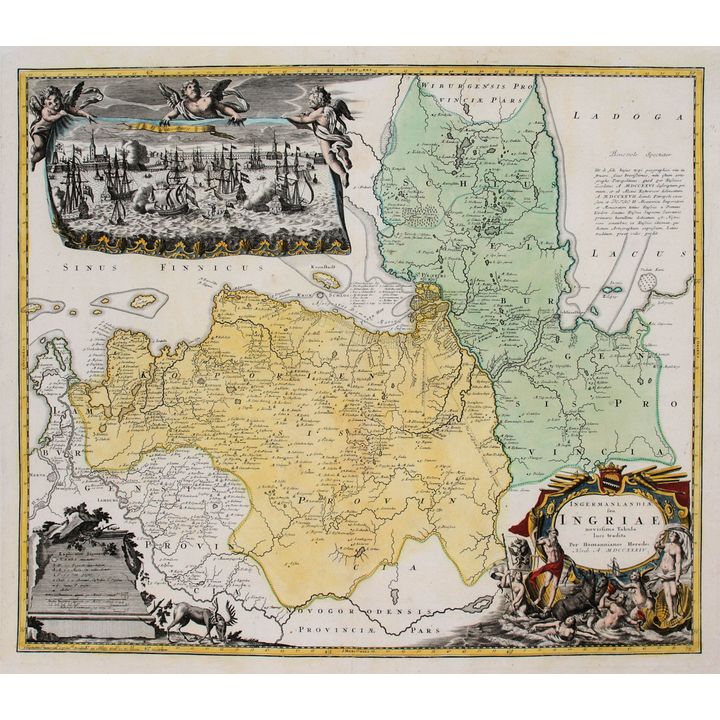 Spadkobiercy Homanna | Ingermanlandiae Ingriae novissima Tabula luci tradita