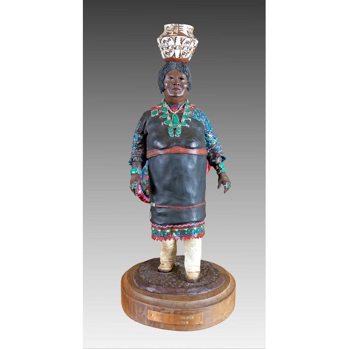 Zuni Water Maiden by Pat Mathiesen (1934- )