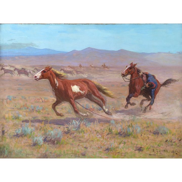 Richard Lorenz (1858-1915), Chasing the Line
