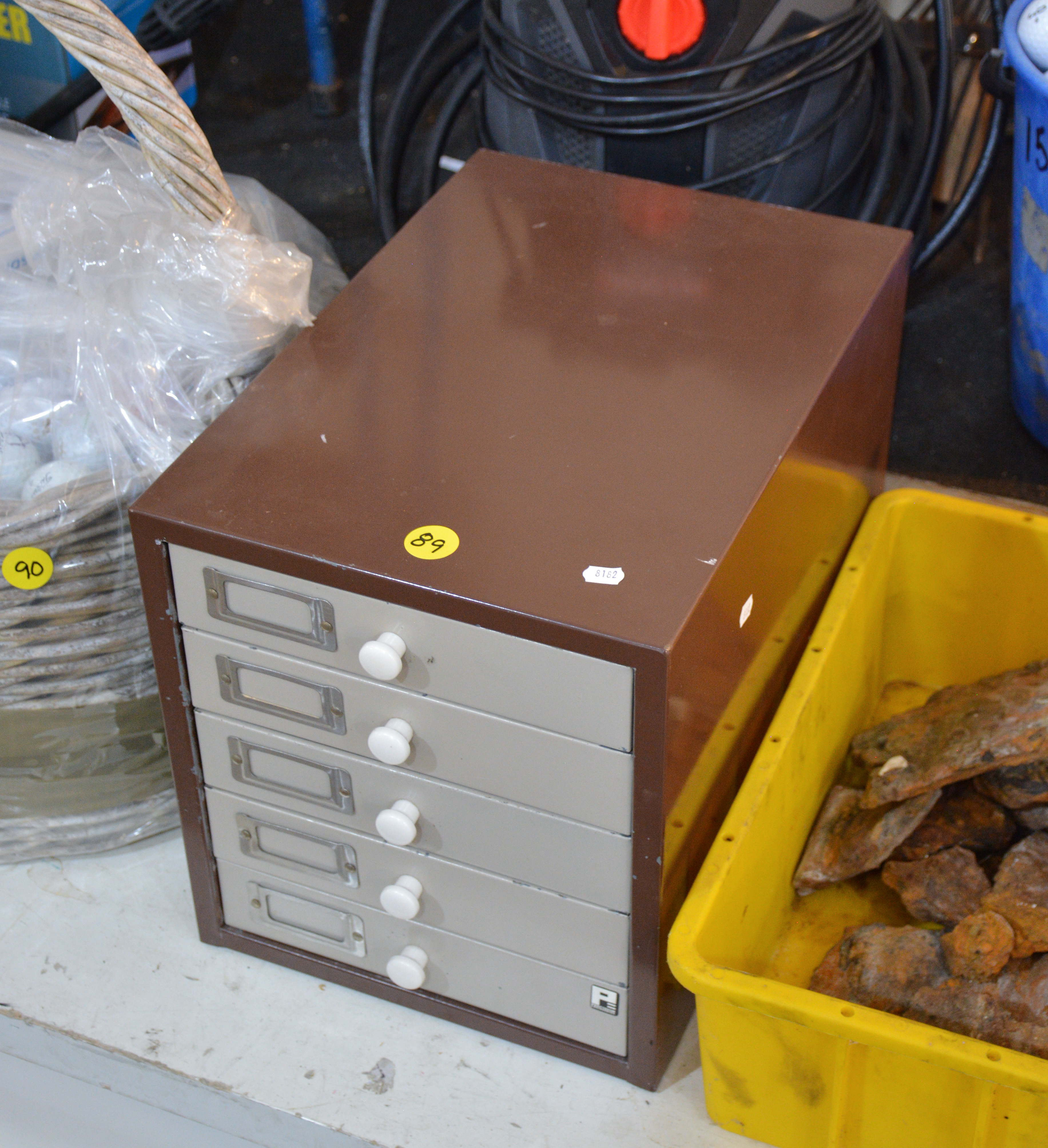 5 Drawer Precision Metal Cabinet — sold at auction in New Zealand for $45
