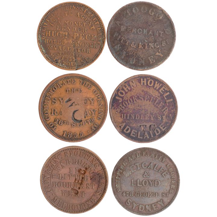 Countermarked Penny, 1855 - 1860, VG - aVF