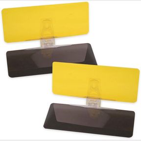 CAR SUN VISOR (PACK OF 2), TAC EXTENSION, 2 IN 1 FOR DAY AND NIGHT ANTI-GLARE, ANTI DAZZLE AND ANTI UV HD AUTOMOBILE WINDSHIELD VI