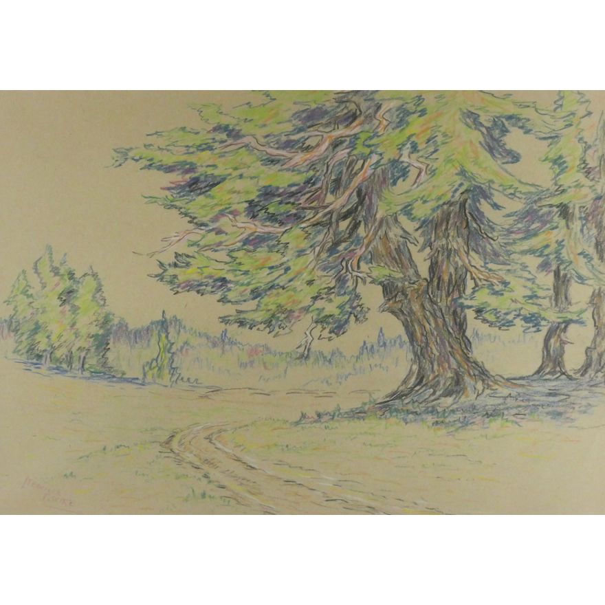 Melville Wire ''The Bend in the Road'' Colored Pencil