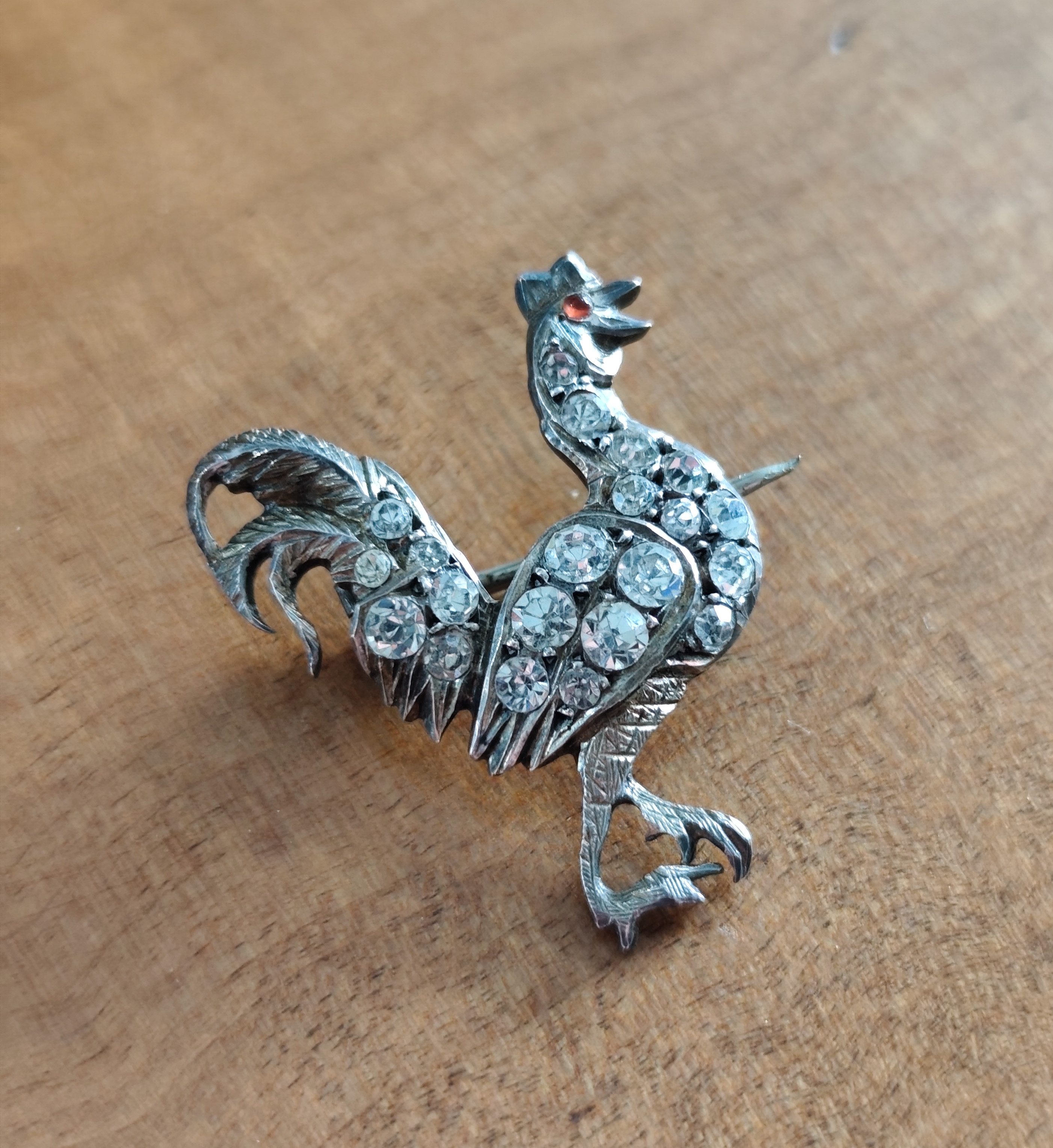 Rooster Brooch - Vintage with Makers Marks — sold at auction in New Zealand for $30