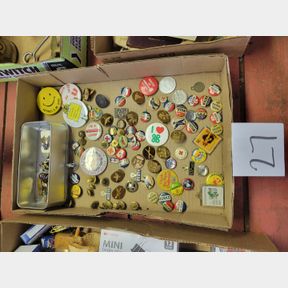 Large Collection of Political and Other Buttons