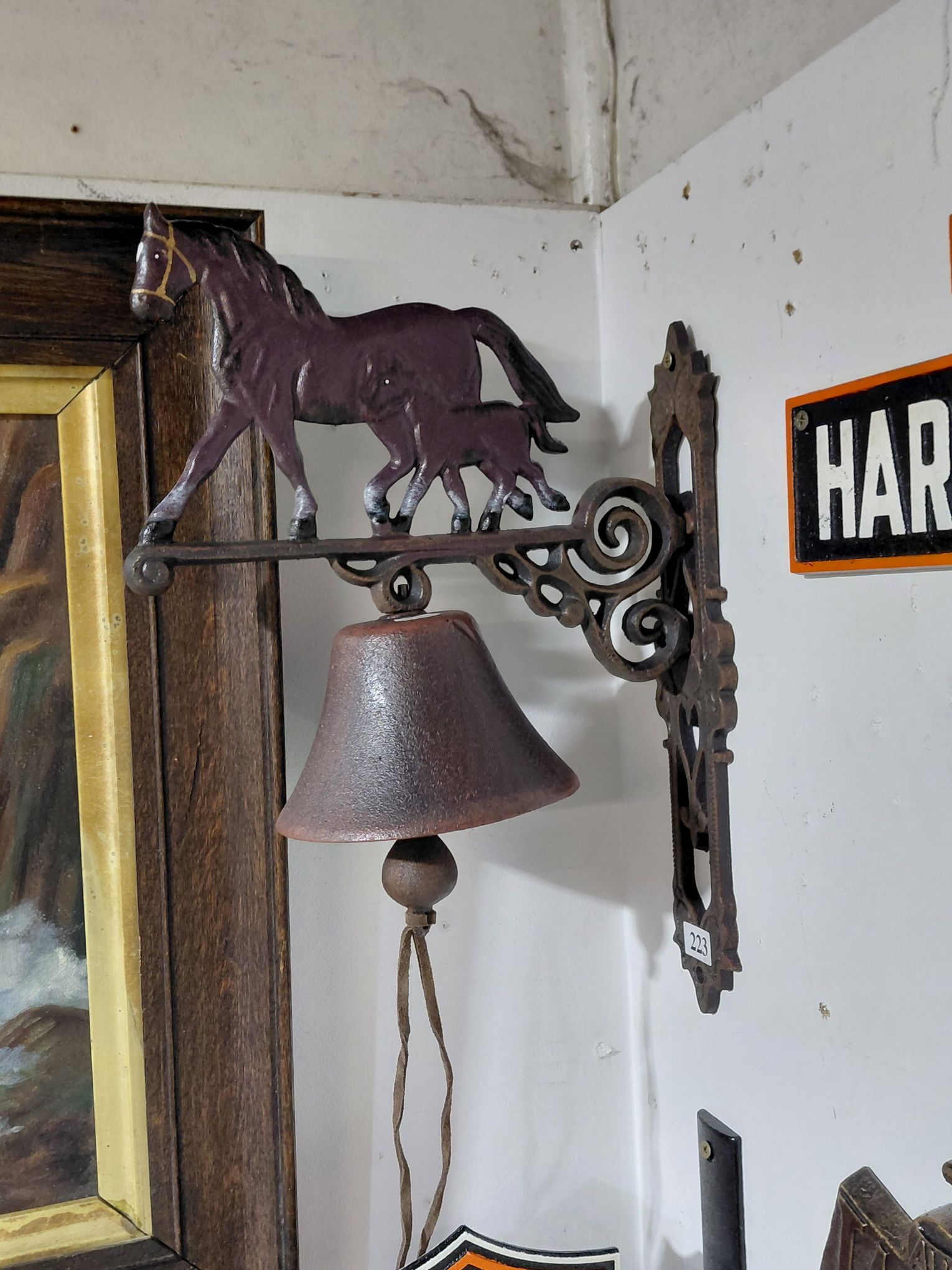 223 · CAST IRON WALL HANGING BELL