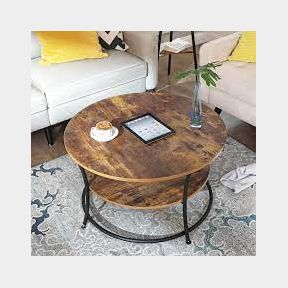 Lifespace Unique Living Room Round Low Height Coffee Table | SJ 51499/14294 B3 (S6)