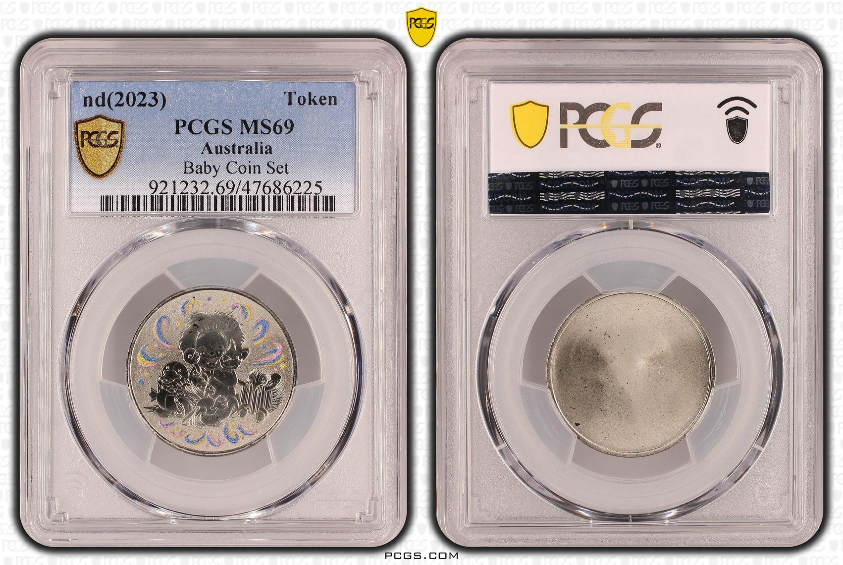 Elizabeth II, Baby Coin Set, Token, nd(2023), PCGS MS69