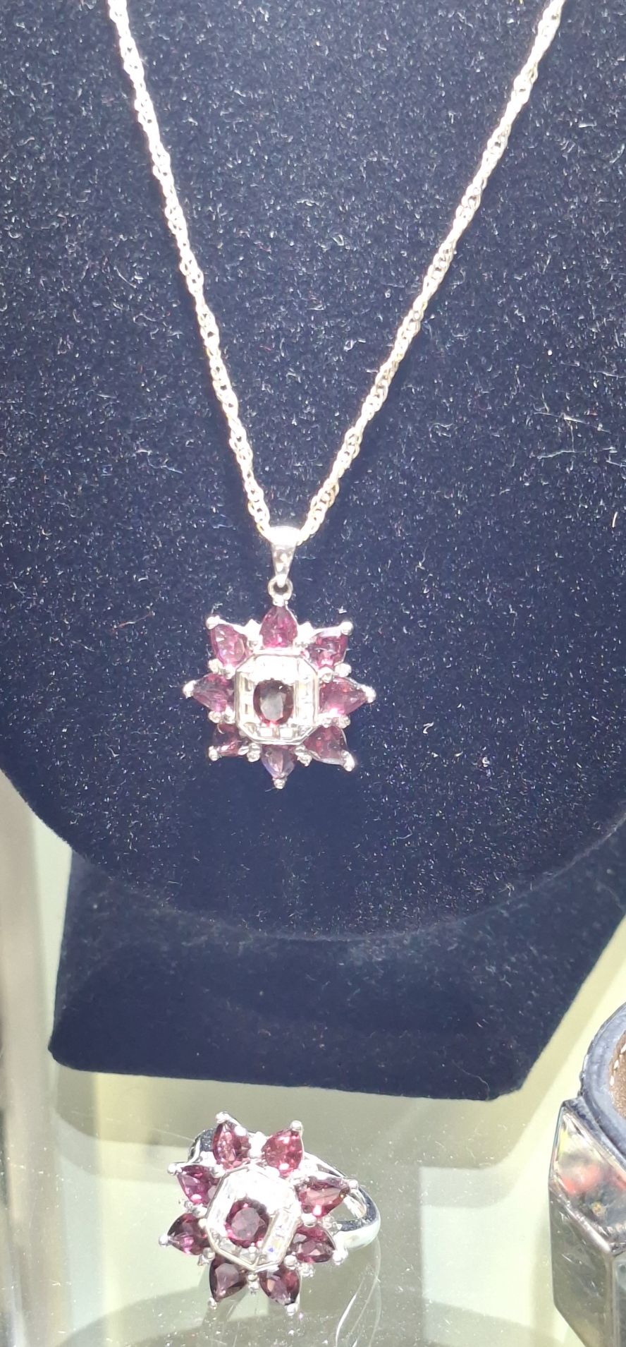 Sterling Silver Ring And Necklace
