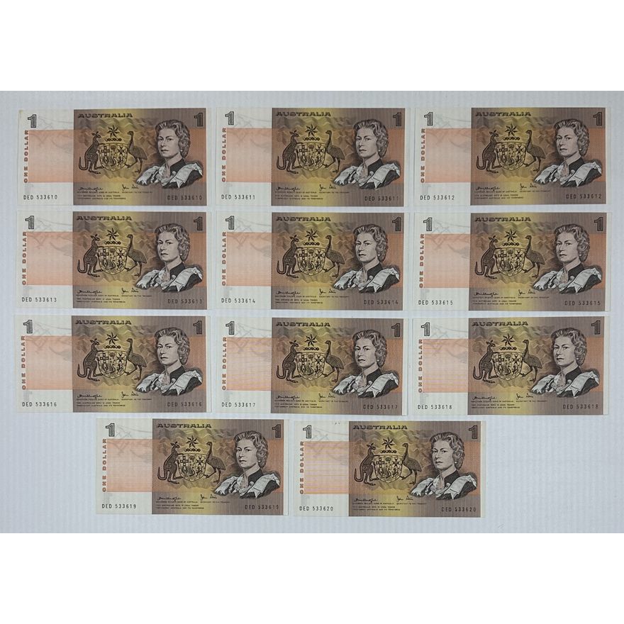 Consec. Aus. K/S $1 Notes