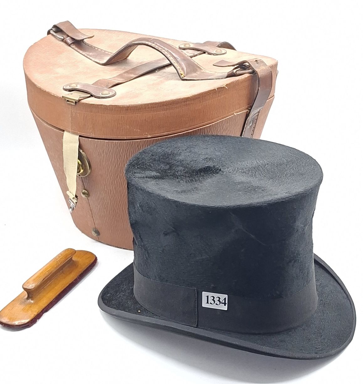Antique Silk Collapsable Top Hat
