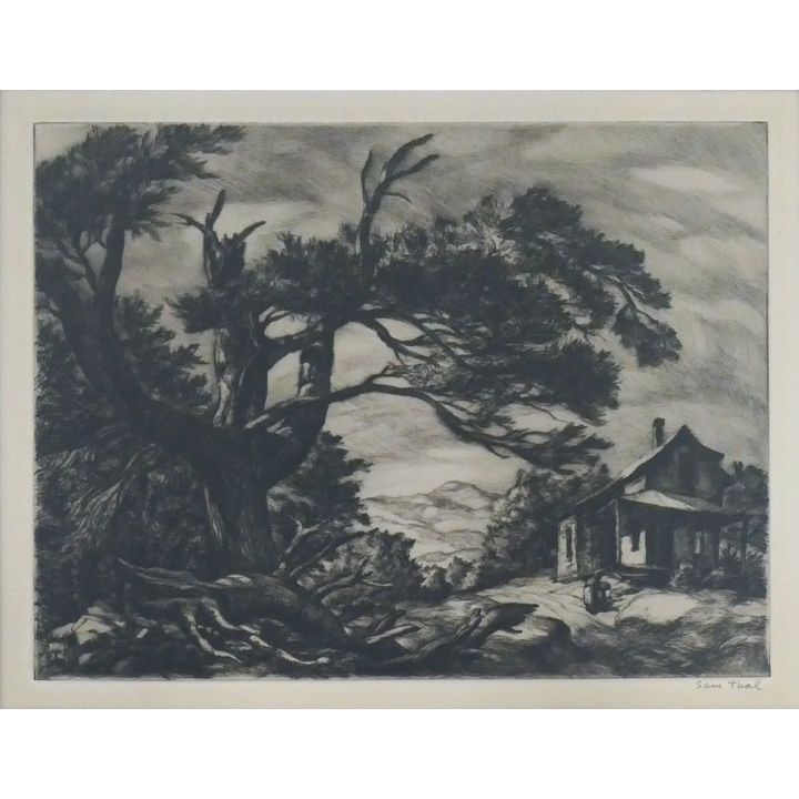 Sam Thal ''Wolfeboro, New Hampshire'' Signed Lithograph Matted 16''x20''
