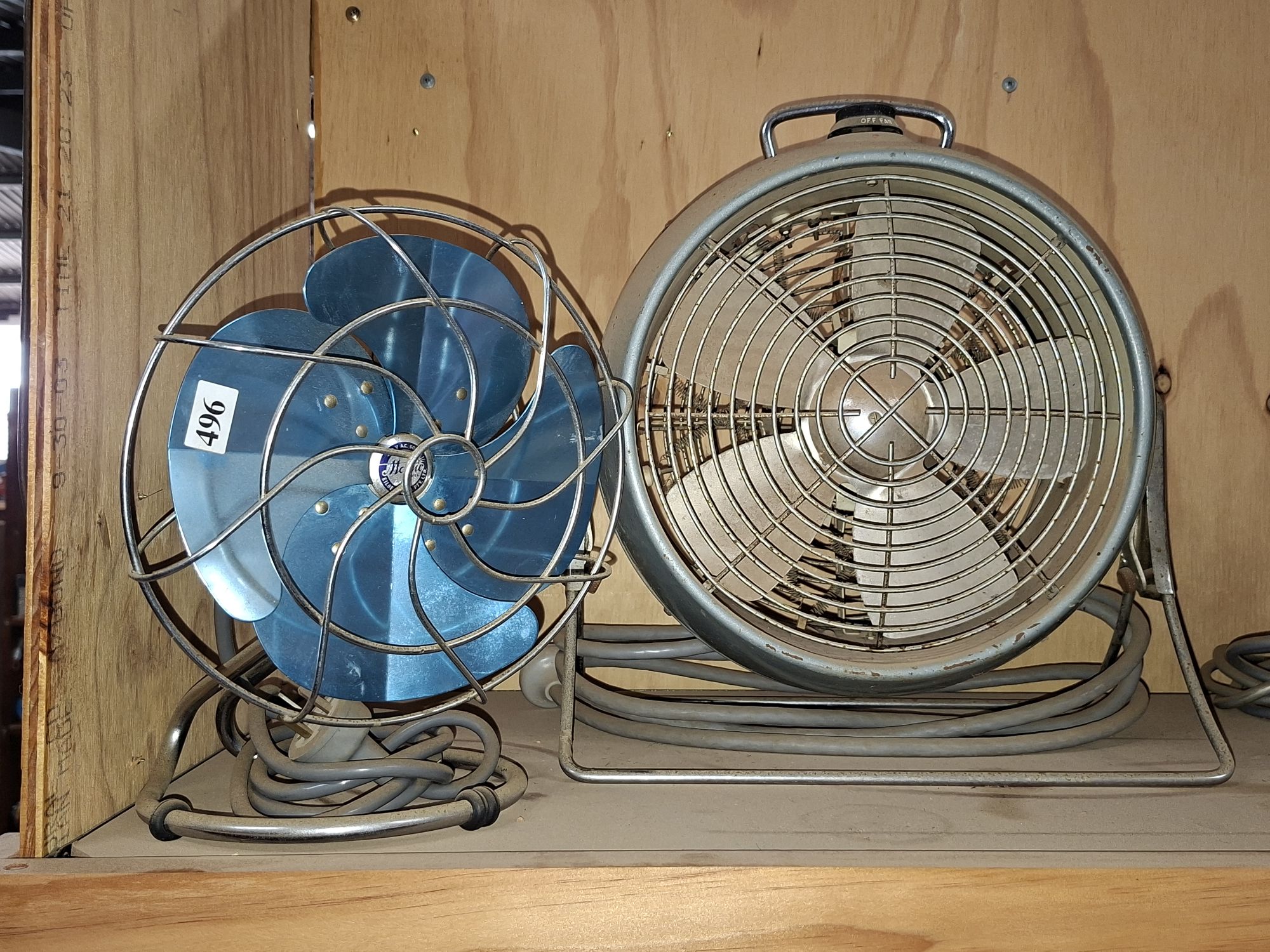 Two Vintage Fans