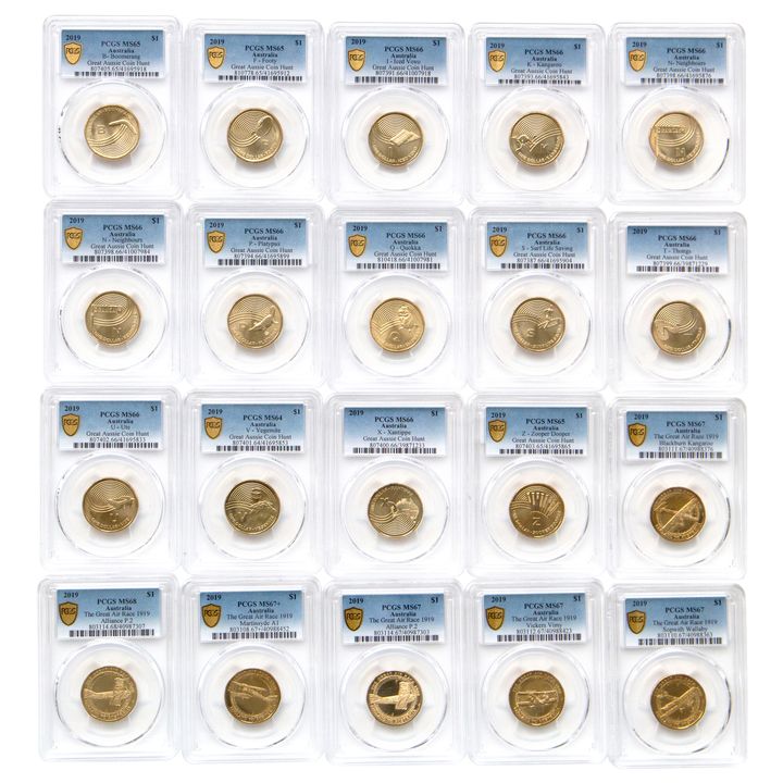 Elizabeth II, Aussie Coin Hunt, One Dollar, 2019, UNC - CHU