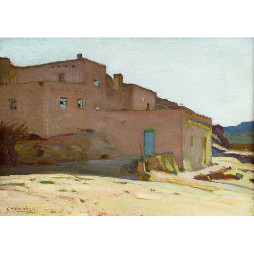 E. Martin Hennings (1886-1956), Taos Pueblo