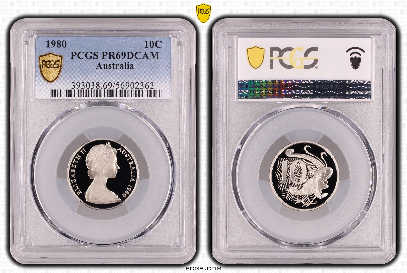 Ten Cent, 1980, Pcgs Pr69dcam
