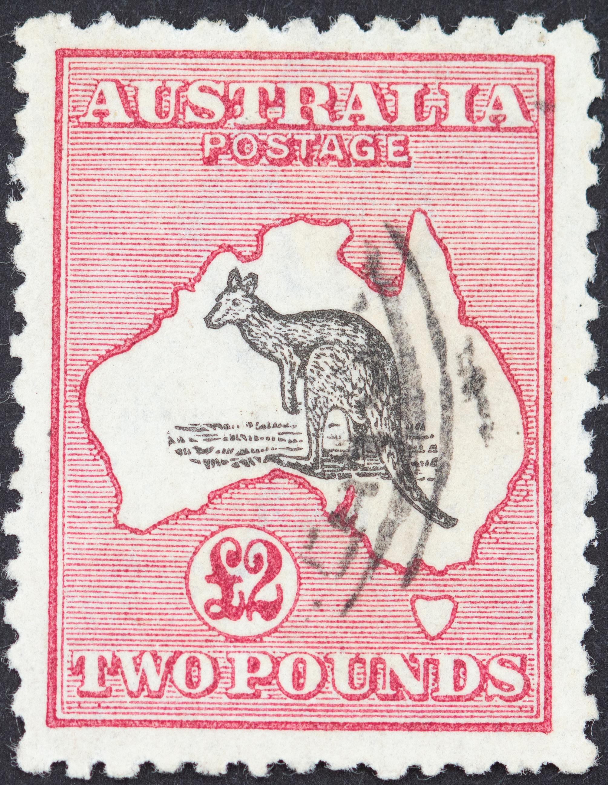 367 · Third Watermark, Two Pounds, 1919, Fine