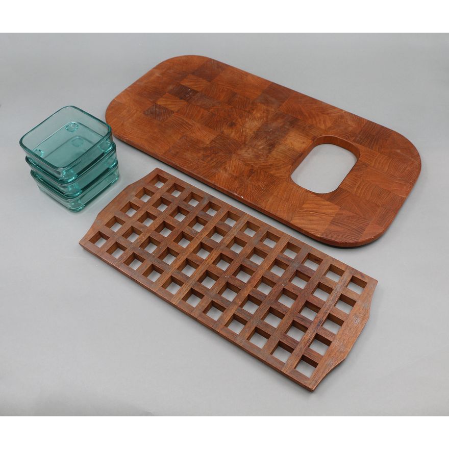 1950s Danish wooden trivet