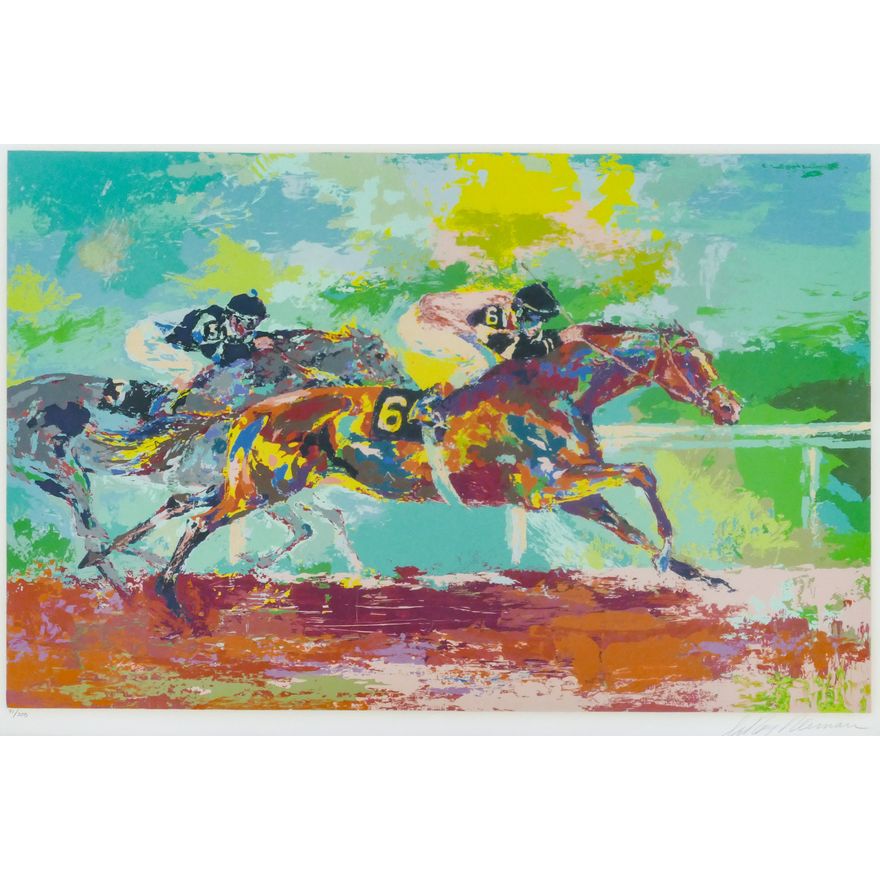 LeRoy Neiman ''Race of the Year'' (Horse Racing) 1980