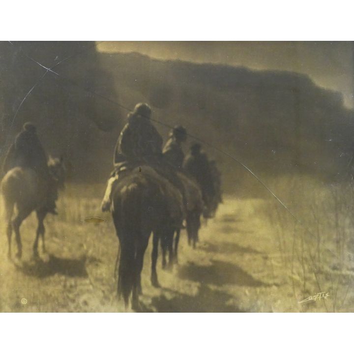Edward Curtis ''The Vanishing Race'' 1910 Orotone