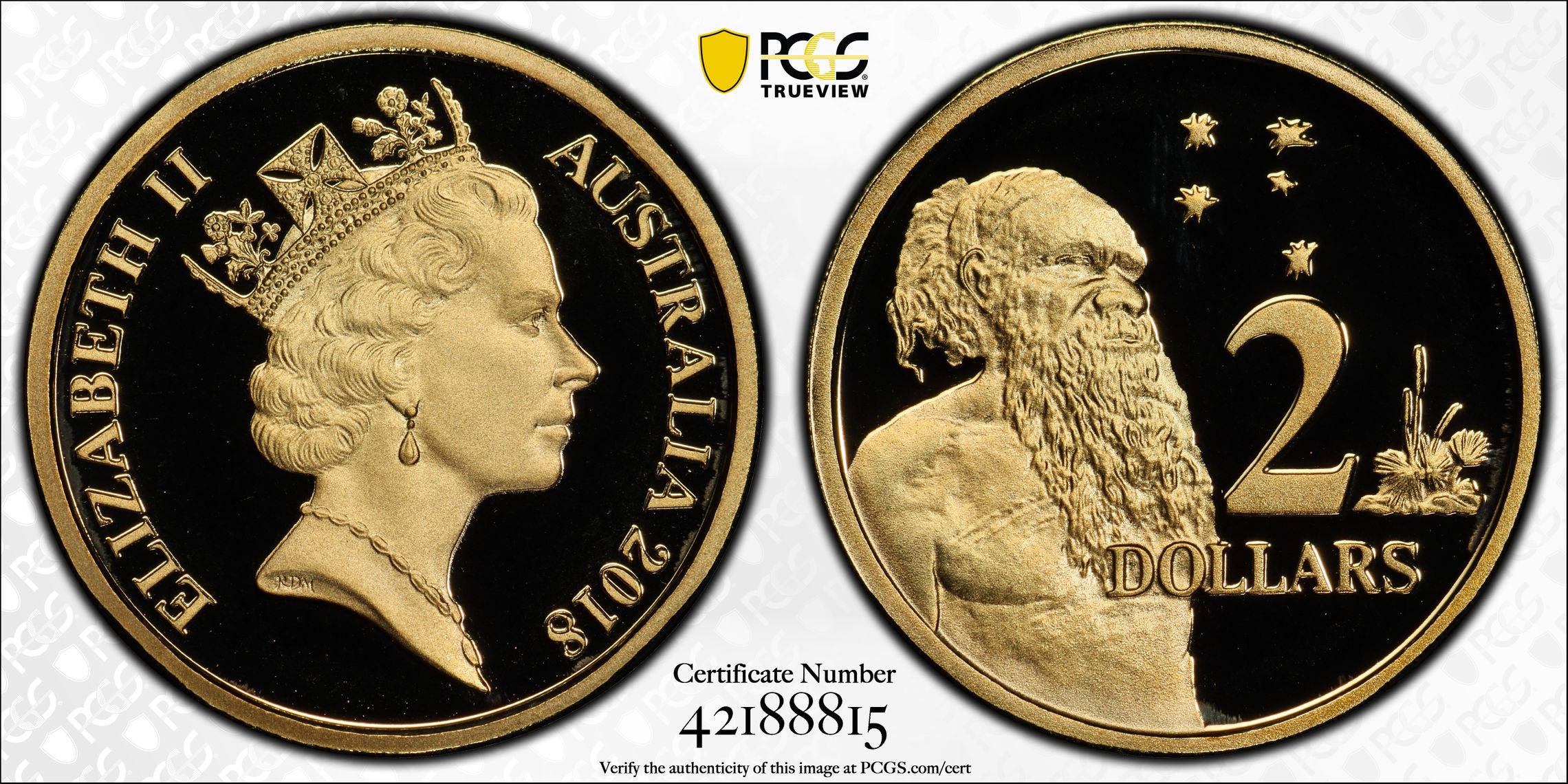 30th Anniversary Designed by Raphael Maklouf, POP 7/0, Two Dollar, 2018, PCGS PR70DCAM