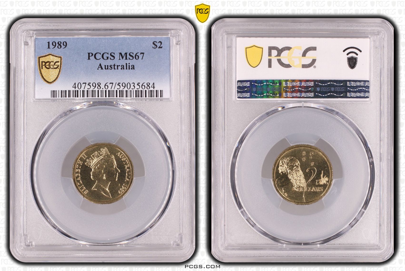 Two Dollar, 1989, PCGS MS67