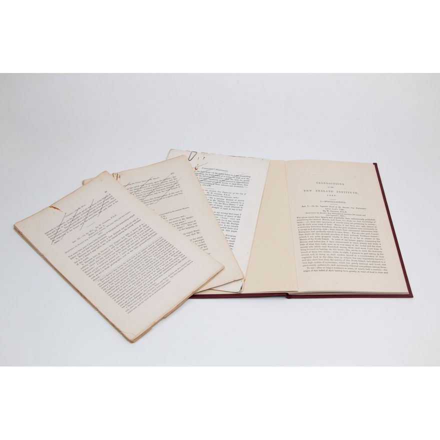 COLENSO, WILLIAM - Papers from Transactions of the New Zealand Institute.