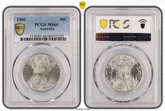 Fifty Cent, 1966, PCGS MS66
