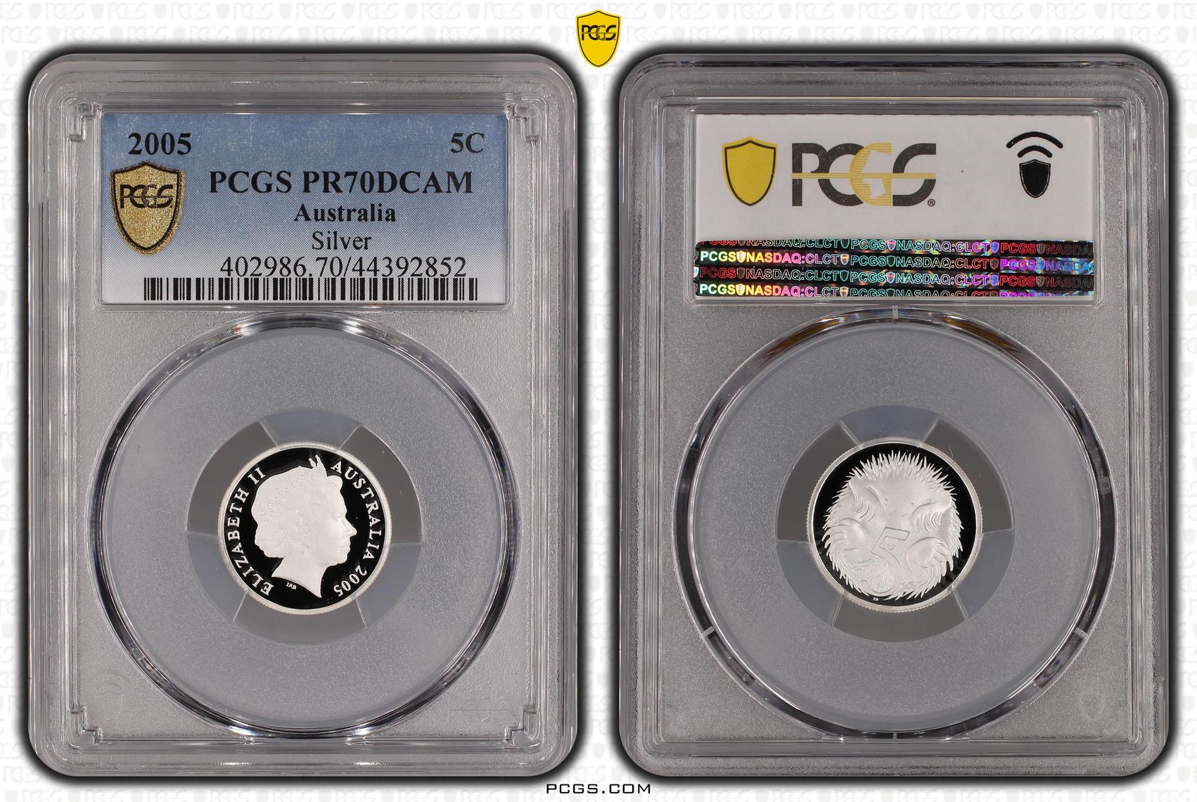 2005 Australia Five Cent, 5c Silver Silver PCGS - PR70DCAM POP 14/0 -852