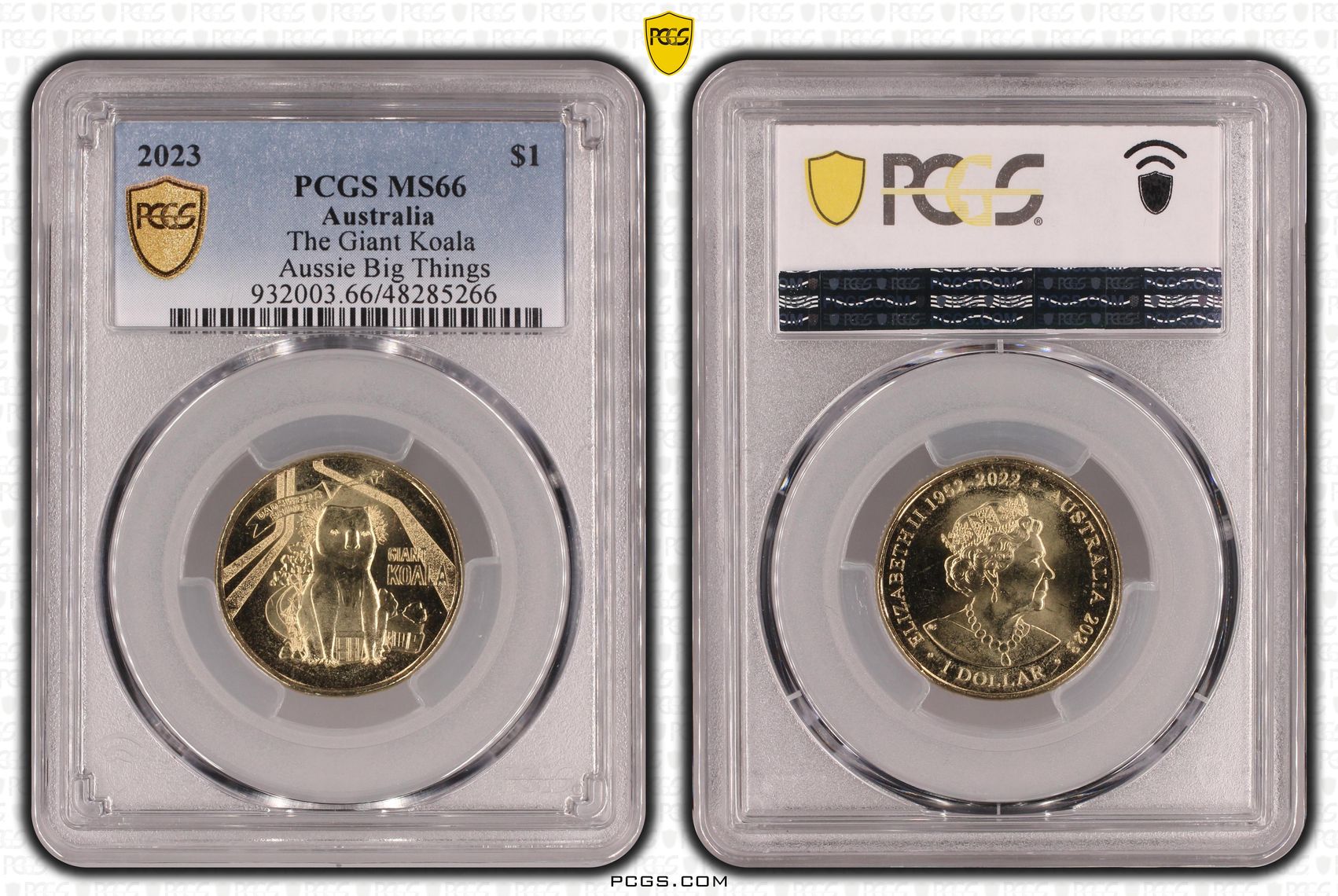 The Giant Koala Aussie Big Things , One Dollar, 2023, PCGS MS66