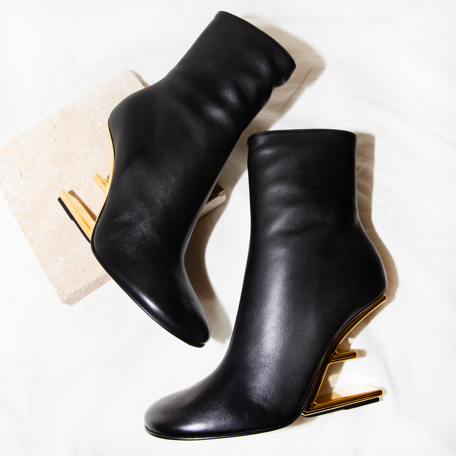 Fendi First Black Ankle Boots Size 41