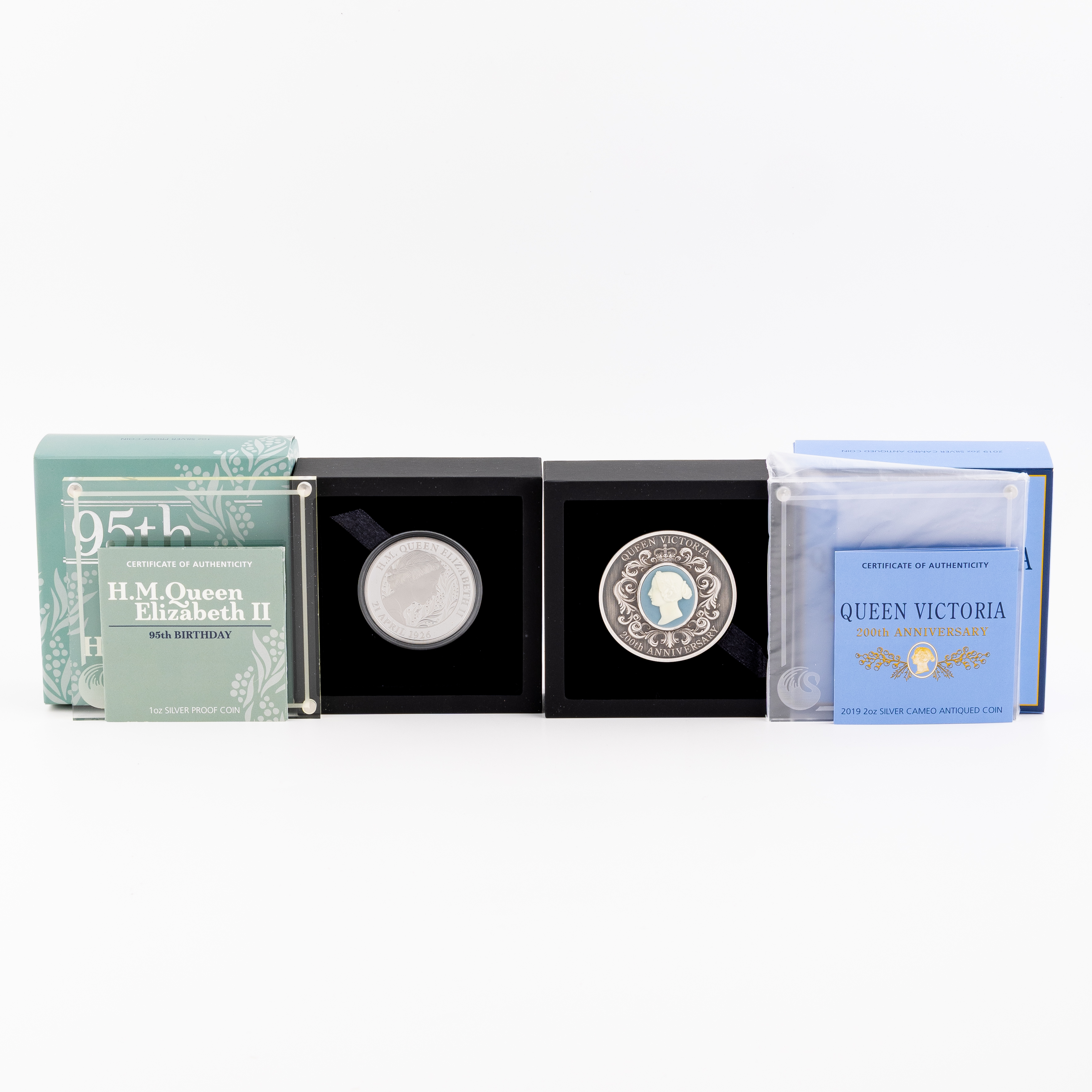 261 · Elizabeth II, Perth Mint - Victoria 200th Anniversary & Elizabeth II 95TH Birthday, One Dollar - Two Dollars, 2019 - 2021,  CHU - FDC